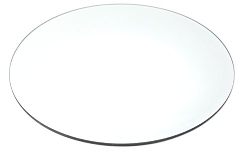Glasplatte MIRROR Spiegel Glas Platte Teller Kerzenplatte flach rund, Ø 30 cm
