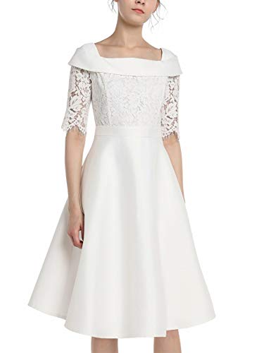 APART Fashion Damen Dress with Lace Hochzeitskleid