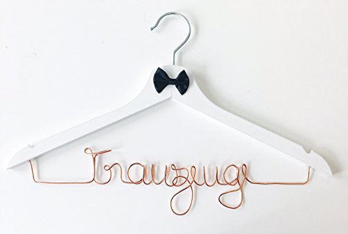 Kleiderbügel 'Trauzeuge' für Hochzeit - KUPFER individuell gestaltbar