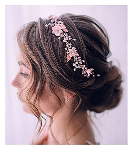Unicra Stirnband, Haarkranz, Haarschmuck mit Perlen, Brautschmuck/Hochzeit, für Damen