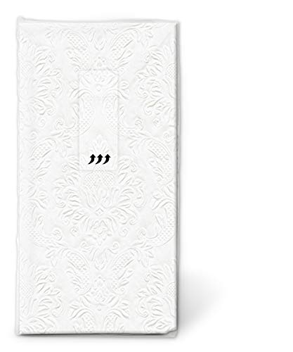 Paper+Design 1 Packung Taschentücher geprägt perlmut für die Hochzeit Freudentränen Kirche
