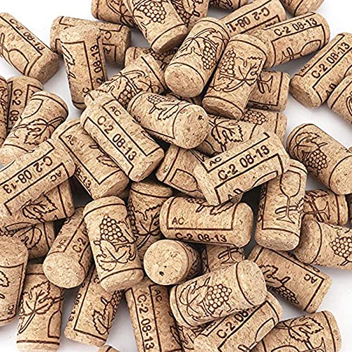 Xkfgcm 50 Stück Korken Weinkorken Konische Korkstopfen Hochwertige konische Korkstopfen für Weinbierflasche, Glasflaschen, DIY Handwerk (21 * 40mm)
