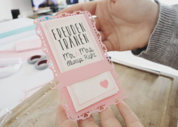 Schritt für Schritt Anleitung für DIY-Freudentränen-Taschentücher