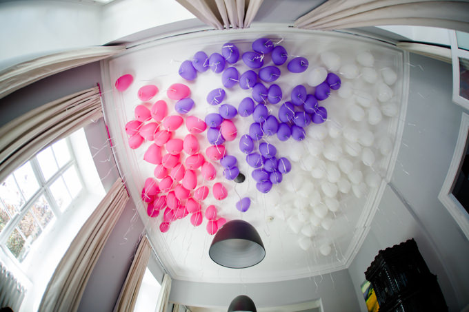 Ballons an der Decke