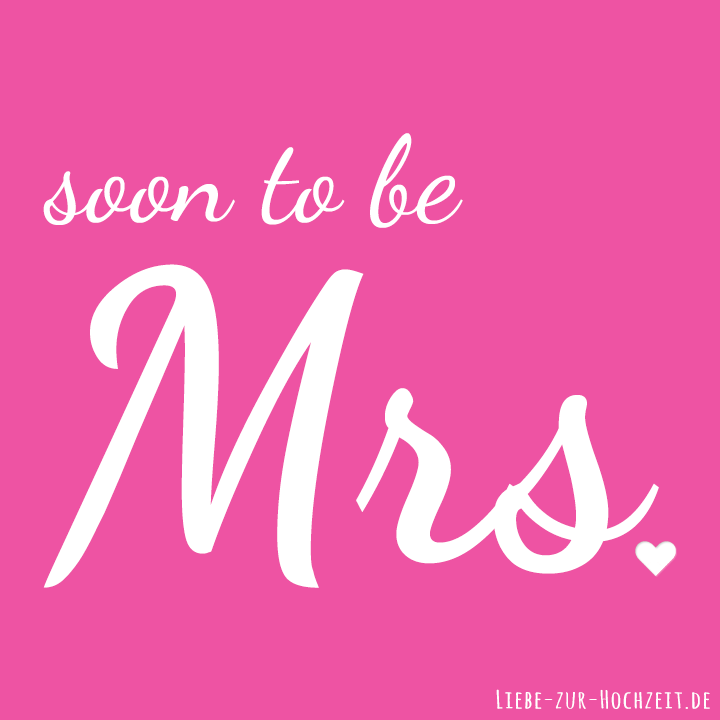 Profilbilder zum Thema Hochzeit für Facebook, Instagram & Co - soon to be Mrs. in pink