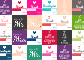 Profilbilder zum Thema Hochzeit für Facebook, Instagram & Co.