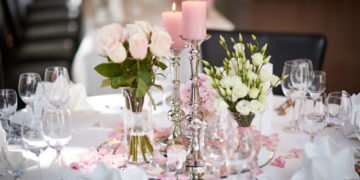 Tischdekoration für die Hochzeit selber gestalten