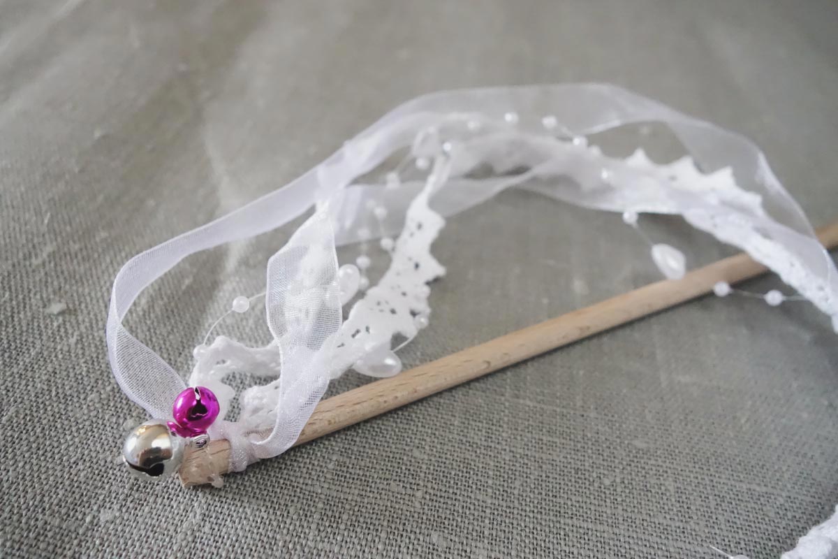 Wedding Wand mit Spitze basteln