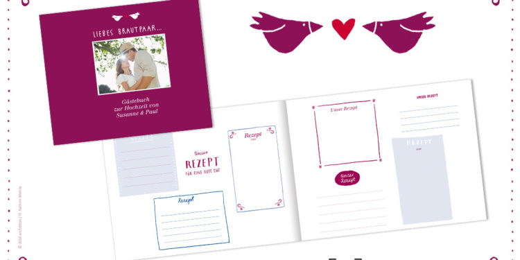 Das Hochzeits-Gästebuch, das Spaß macht - personalisiert mit Foto und eigener Widmung