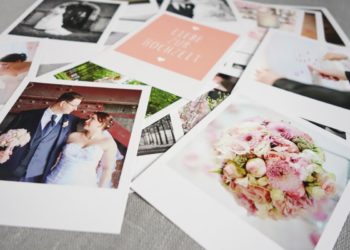 Fotos der Hochzeit als Polaroids