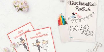 Malbuch für Kinder bei der Hochzeit zum Download