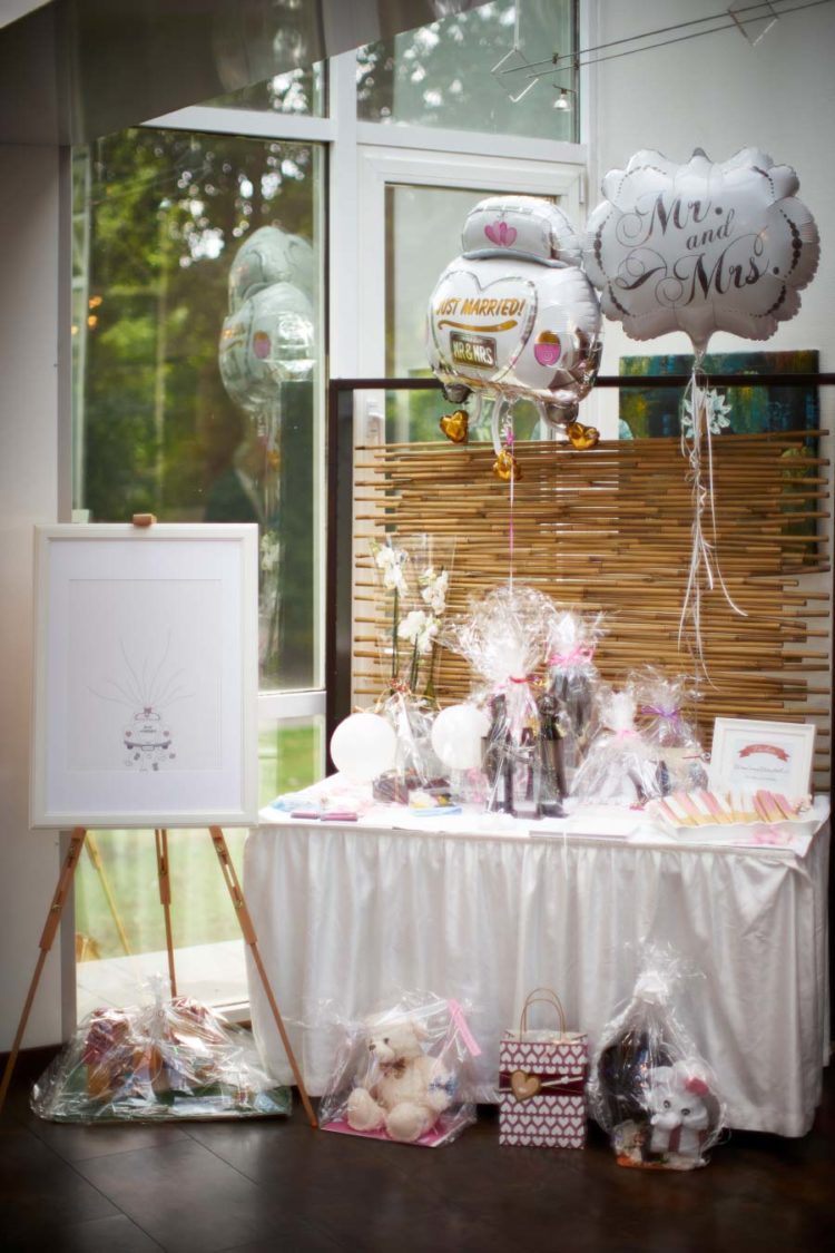 Unser Geschenketisch bei der Hochzeit Liebe zur Hochzeit
