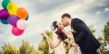 Ballons für die Hochzeit: zur Dekoration, zum Steigen lassen und für Fotos