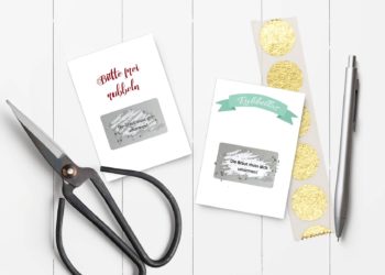 Rubbellos zur Hochzeit selber basteln