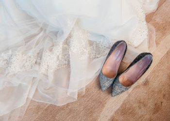 Farbige Brautschuhe für den Tag der Hochzeit
