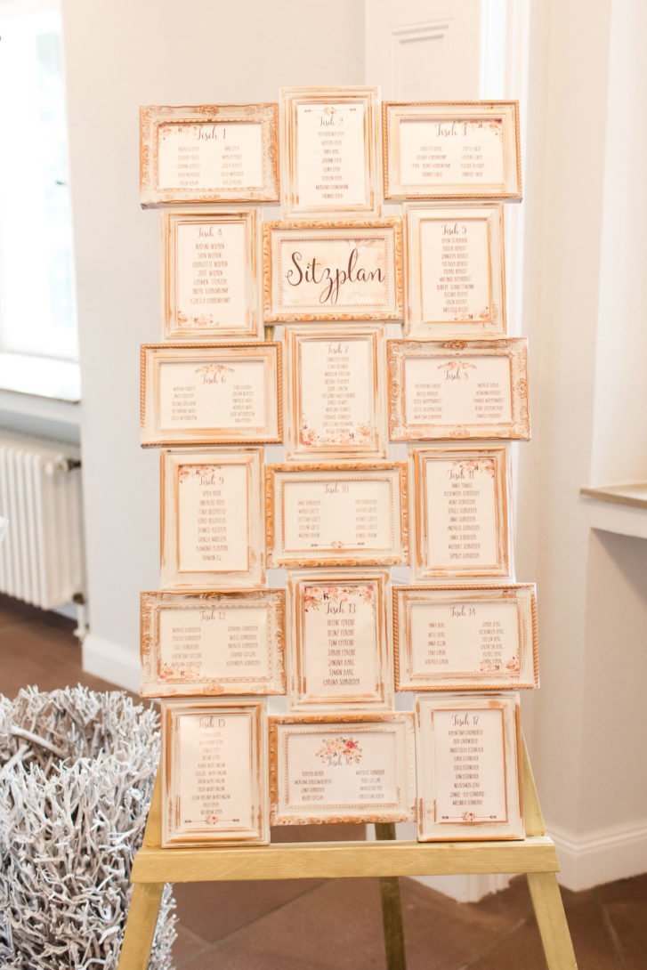 Sitzplan zur Hochzeit Ideen & Beispiele