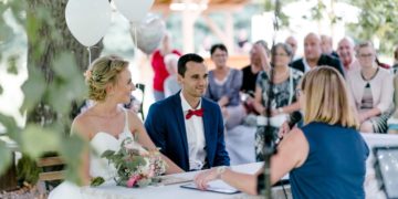 Standesamtliche Trauung von Melanie & Nico in der Bettinger Mühle