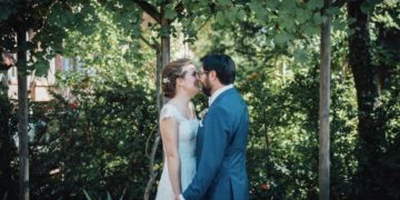 Hochzeit von Judith und Sebastian im Kräutergarten Klostermühle in Edenkoben