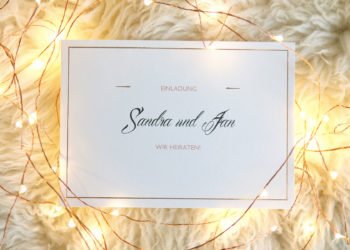 Premium Karten mit Druckveredelung zur klassischen Hochzeit