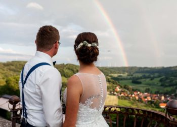 Hochzeit von Nathalie und Marcel auf Schloss Langenburg