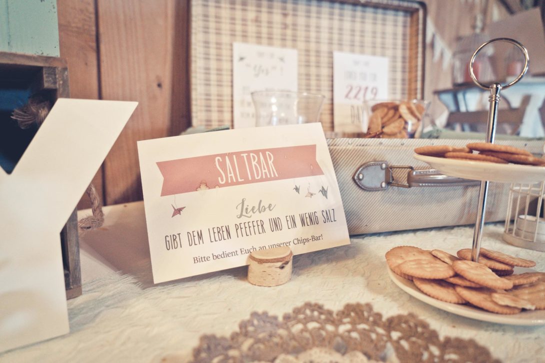 Salty Bar bei der Hochzeit eine tolle Alternative zur Candybar