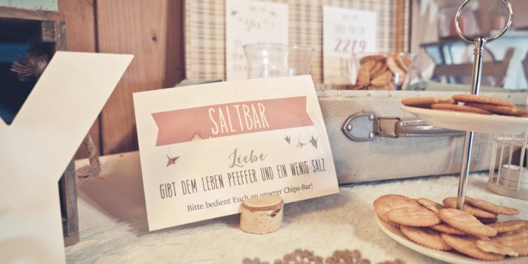 Salty Bar bei der Hochzeit: eine tolle Alternative zur Candybar