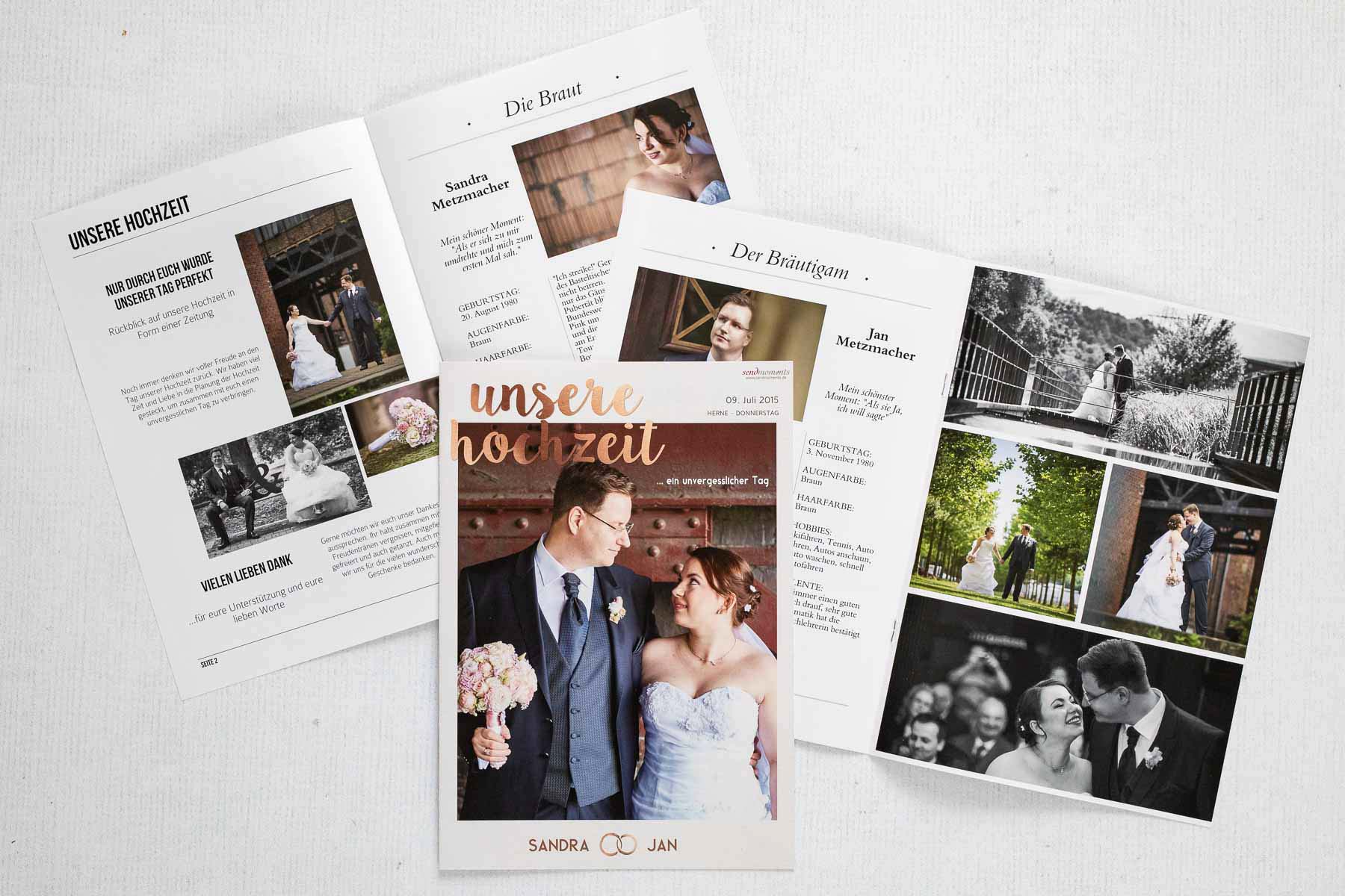 Hochzeitszeitung: Alles was ihr zur Zeitung für die Hochzeit wissen müsst