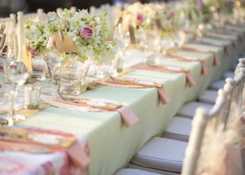 Tischläufer für die Hochzeit: als Basis für die Tischdeko