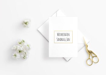 Embossing Technik für die Hochzeit nutzen: Dies benötigt ihr dafür!
