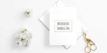 Embossing Technik für die Hochzeit nutzen: Dies benötigt ihr dafür!