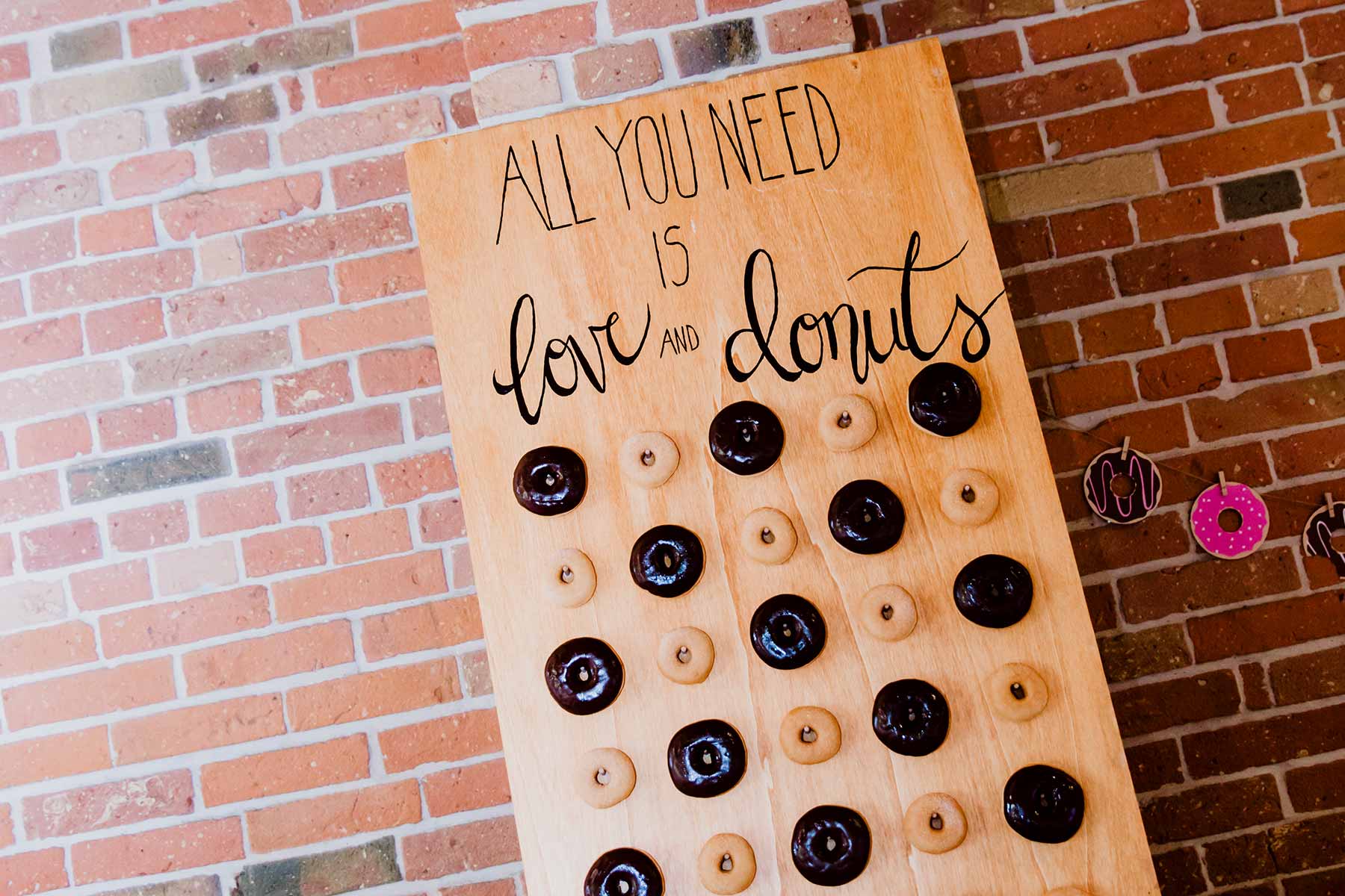 Donut-Wall zur Hochzeit