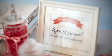 Candy Bar Schild kostenlos herunterladen & ausdrucken