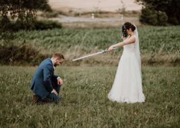Vintage-Hochzeit mit ein klein bisschen Star Wars!