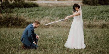 Vintage-Hochzeit mit ein klein bisschen Star Wars!