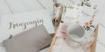 Geschenkbox für die Trauzeugin zusammenstellen