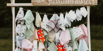 Nachhaltige Taschentücher für Freudentränen bei der Hochzeit