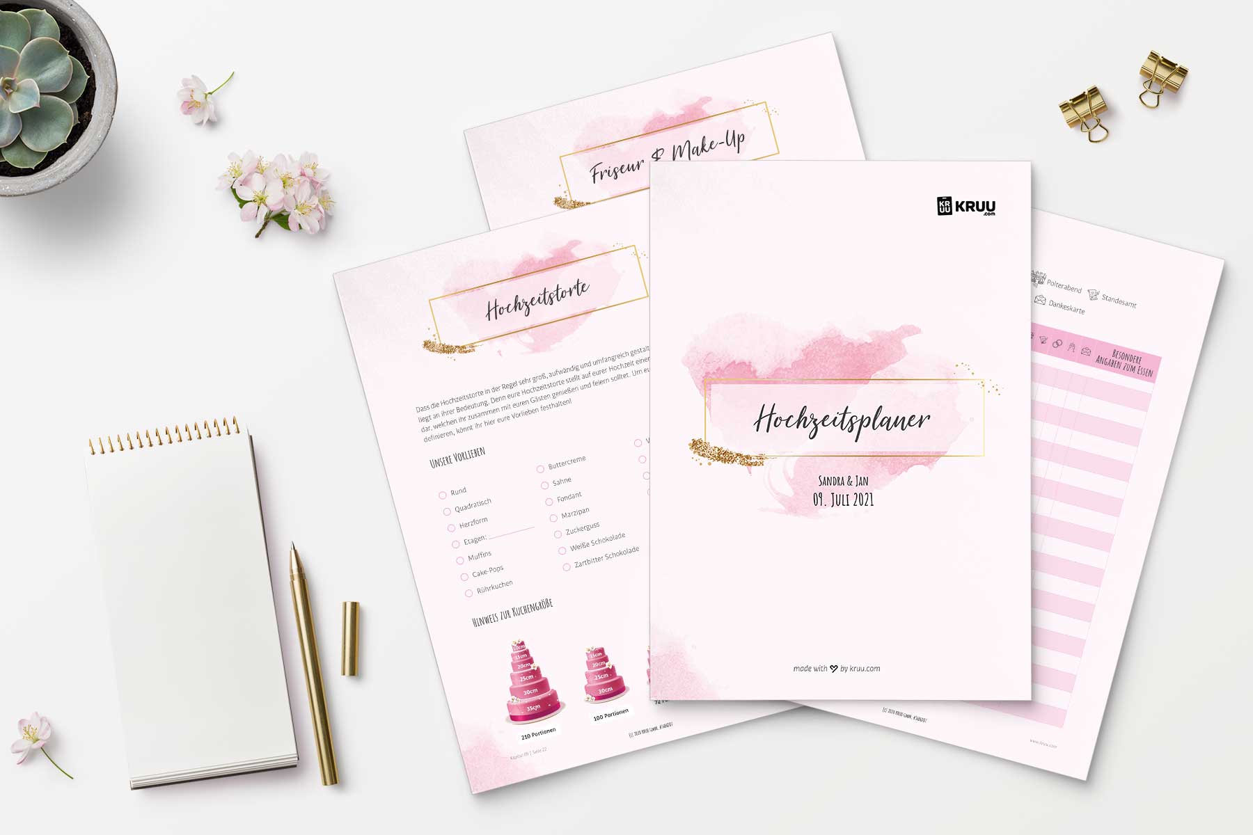 Gratis Hochzeitsplaner – Jetzt personalisieren & kostenlos herunterladen!