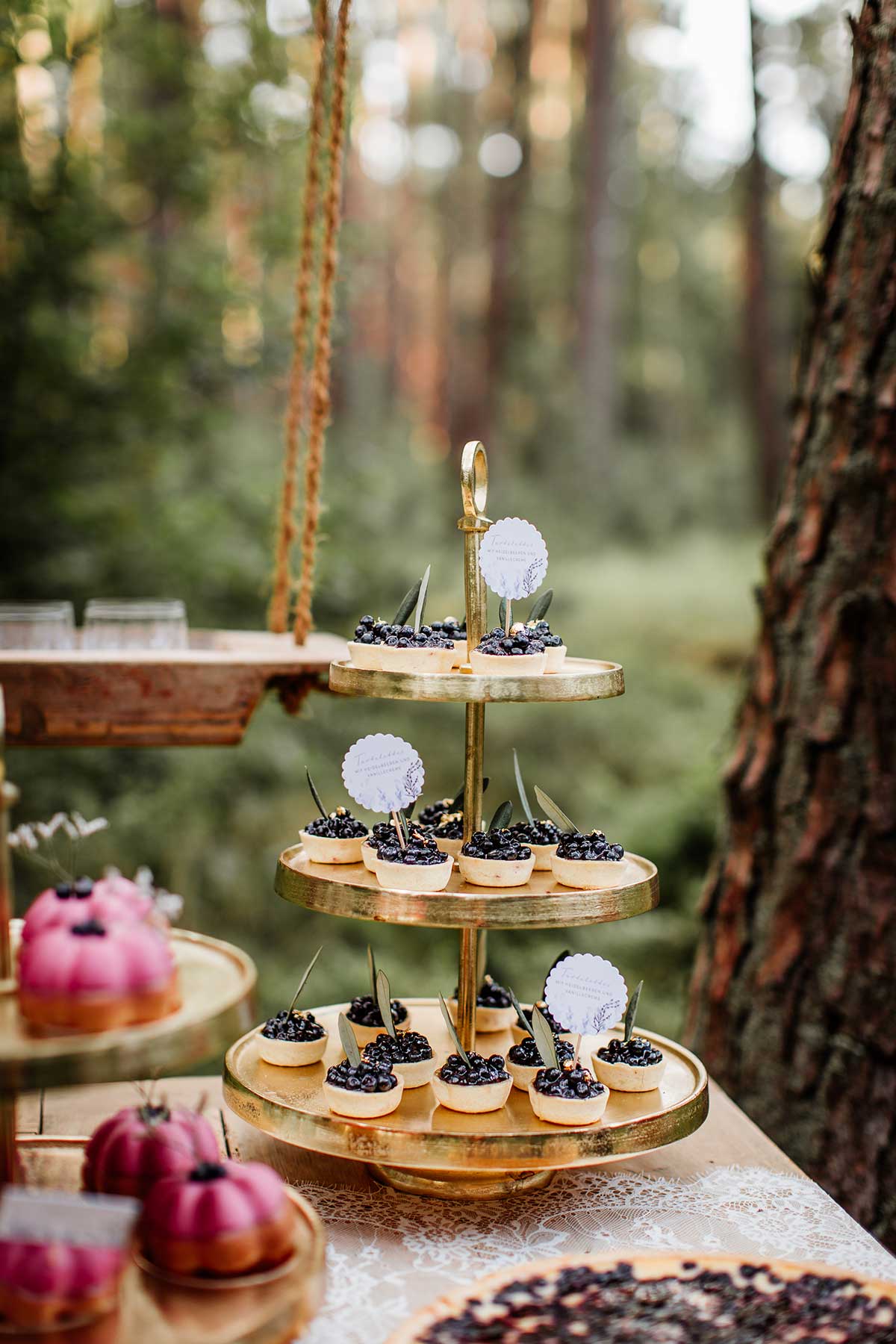 Cupcakes auf dem Sweet Table bei der Hochzeit