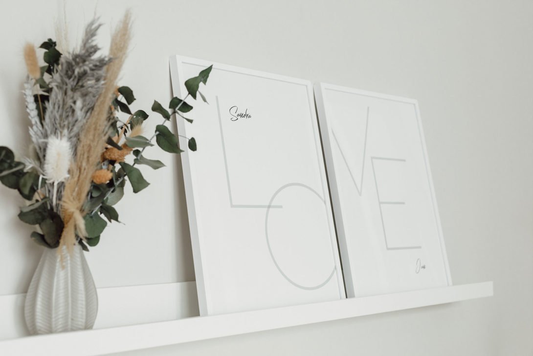 Eure schönsten Hochzeitsmomente als Wandbild
