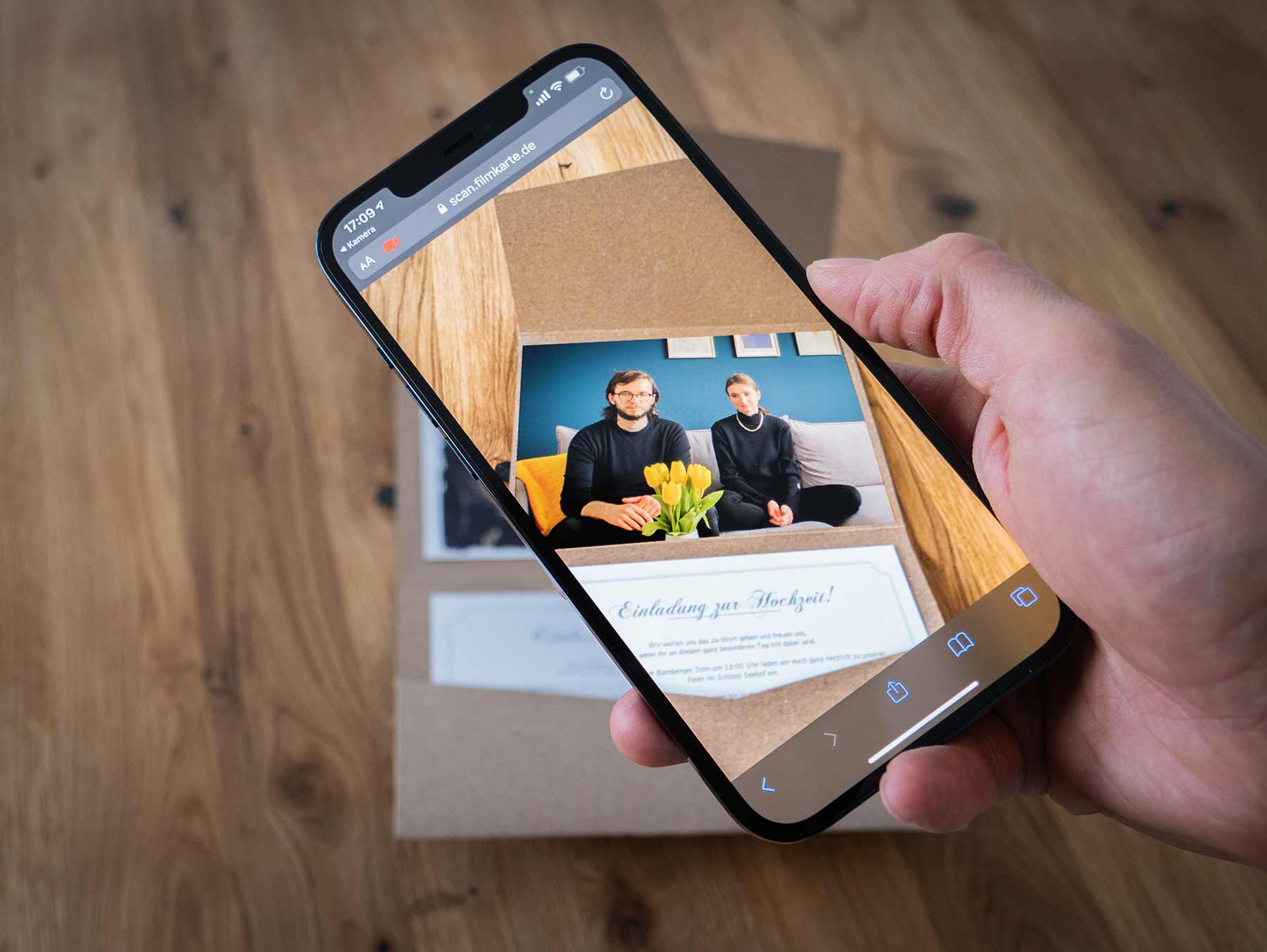 Filmkarte: Eure Augmented Reality (AR) Einladungskarte