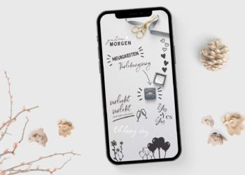 Kostenlose Story Sticker zum Thema Hochzeit