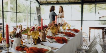 Spätsommer Hochzeit in warmen Herbsttönen