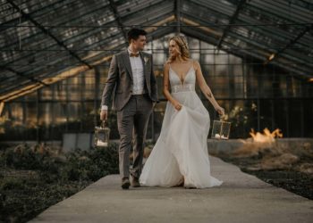 Herbstliche Boho-Hochzeit im Gewächshaus