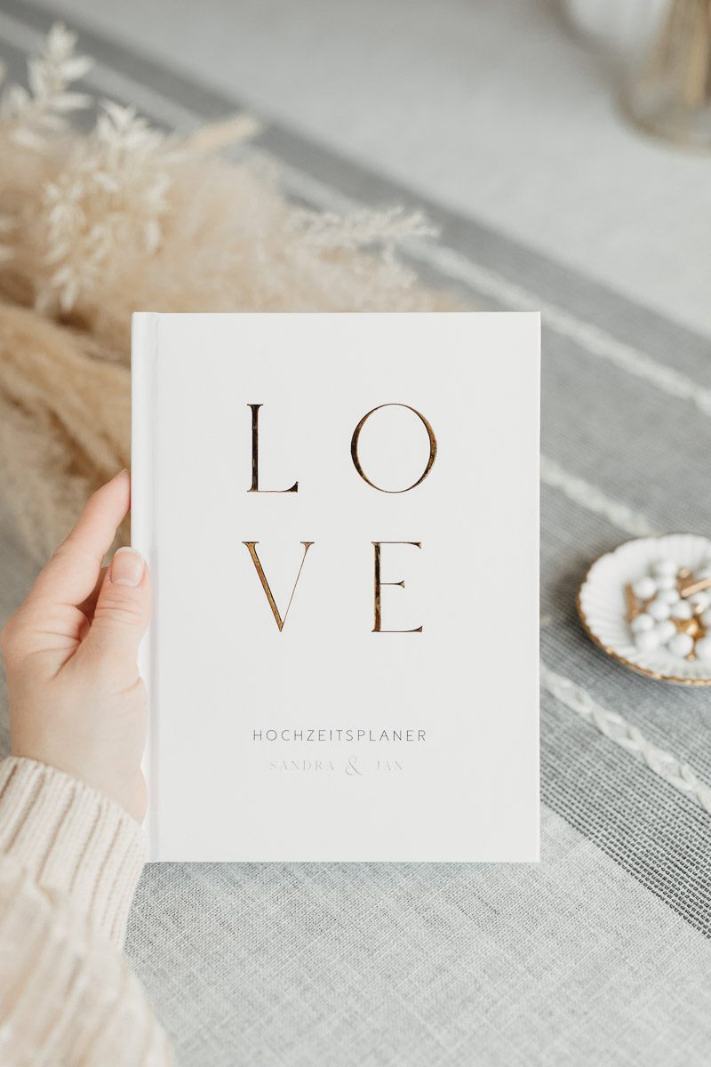 Hochzeitsplaner von sendmoments in eurem Lieblingsdesign mit Hardcover
