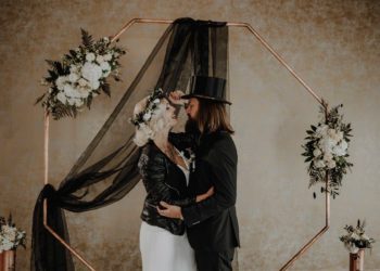 Hochzeit in der Farbe Schwarz