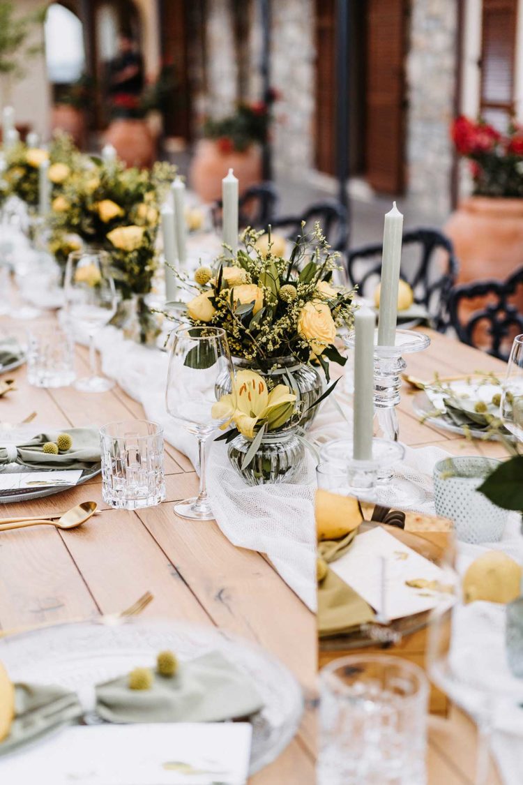 Hochzeit mit Zitronen und Oliven: Ideen für Deko &amp; mehr