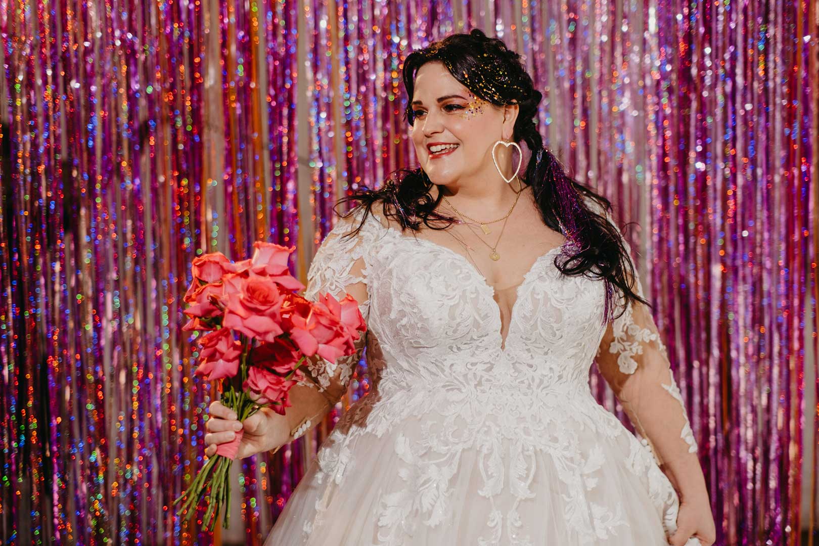Braut beim Brautshooting des Ja-Hochzeitsshops