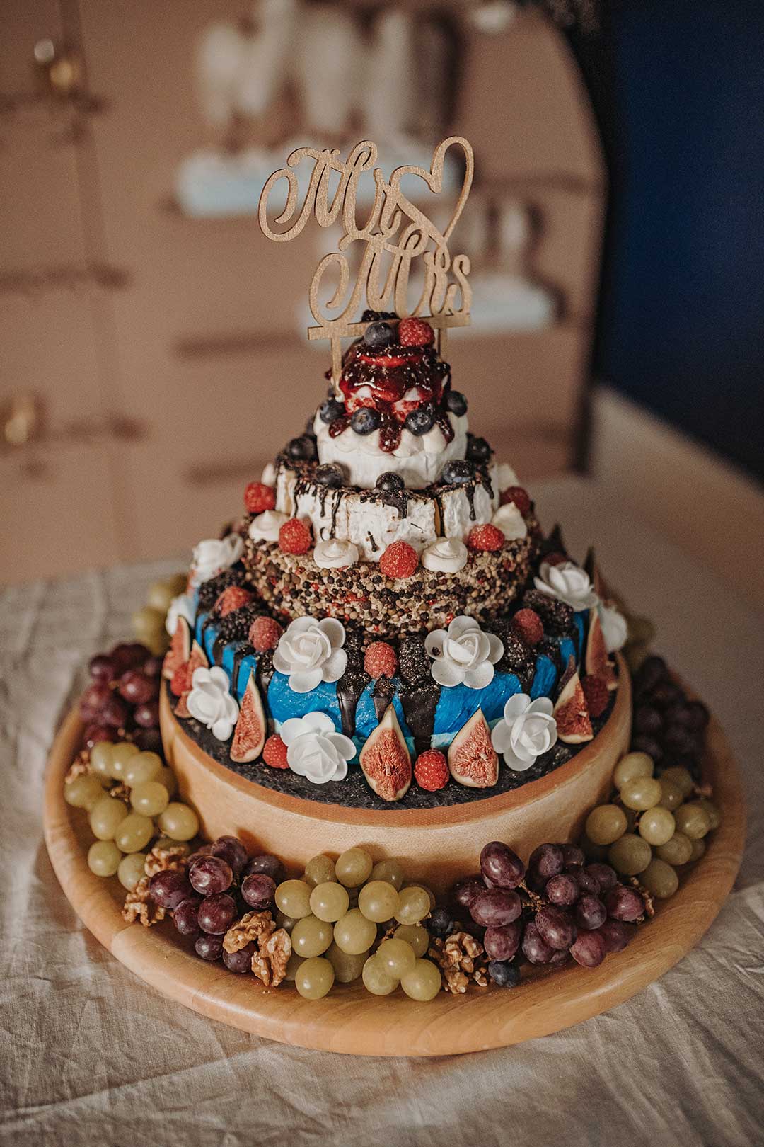 Hochzeitstorte mit Obst