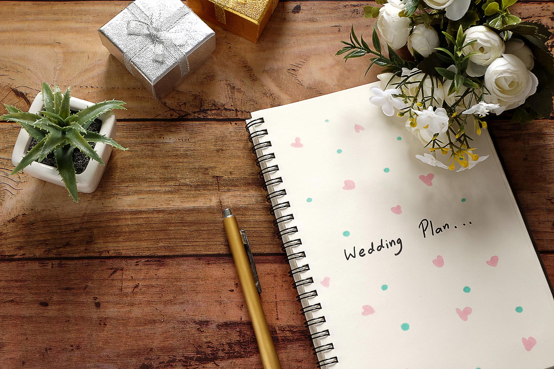 Spontan heiraten: Notizbuch für Hochzeitsplan