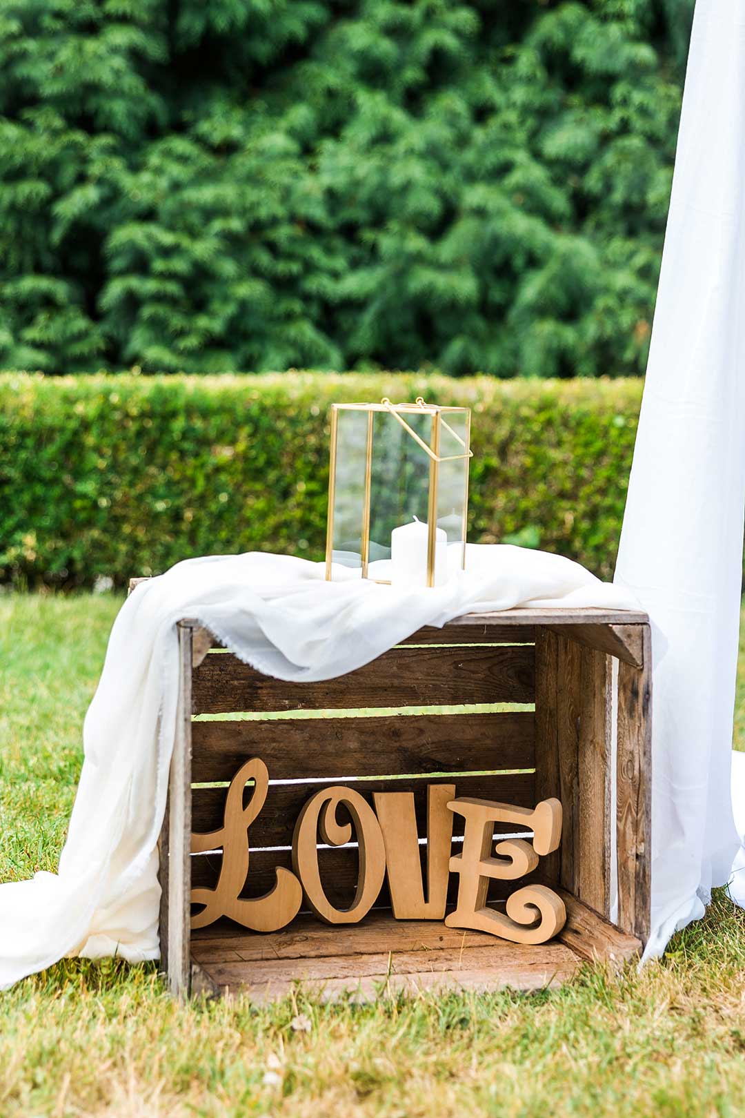 Dekoration bei der Hochzeit